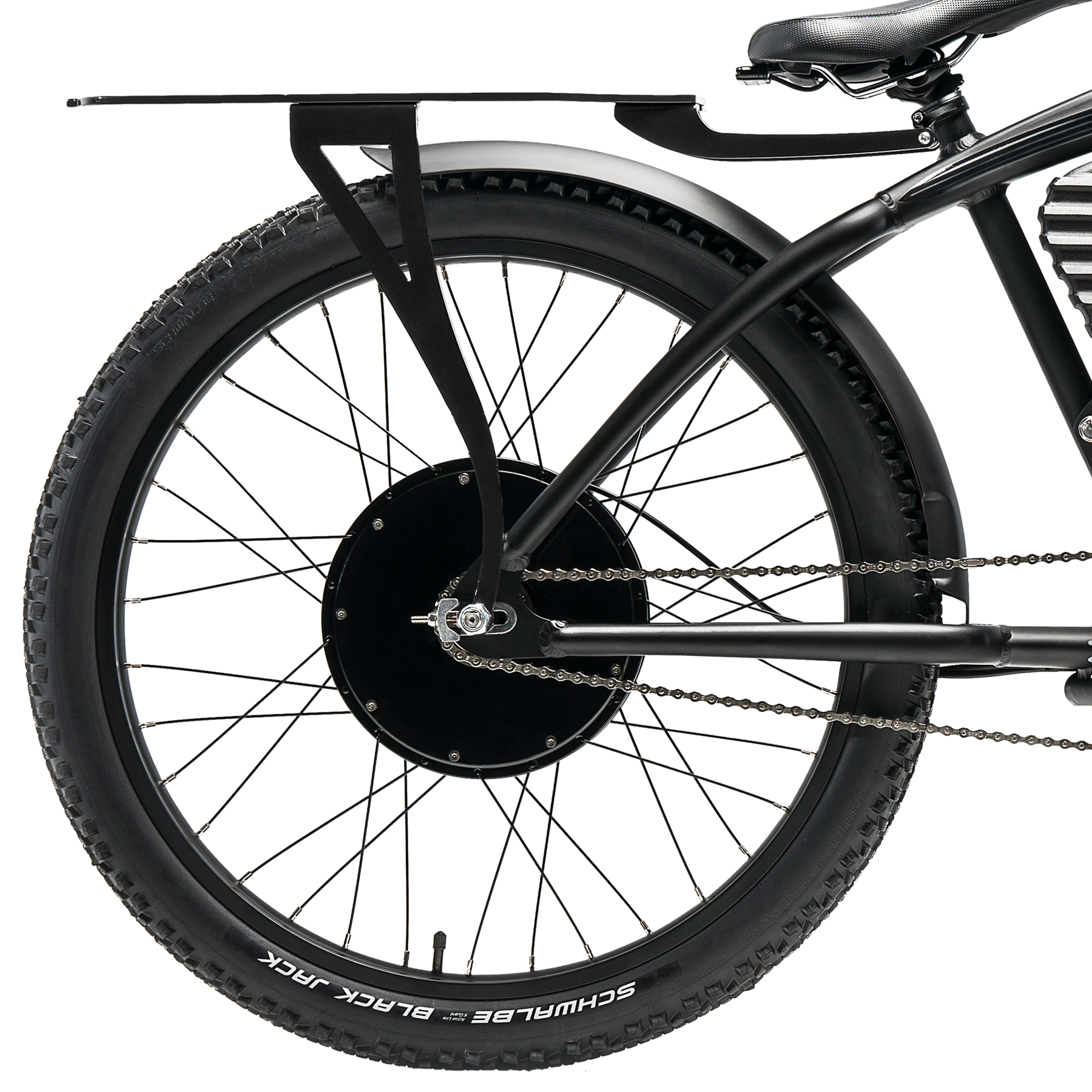 Blue Rear Electric Bicycle Rack | Vintage electric bikes