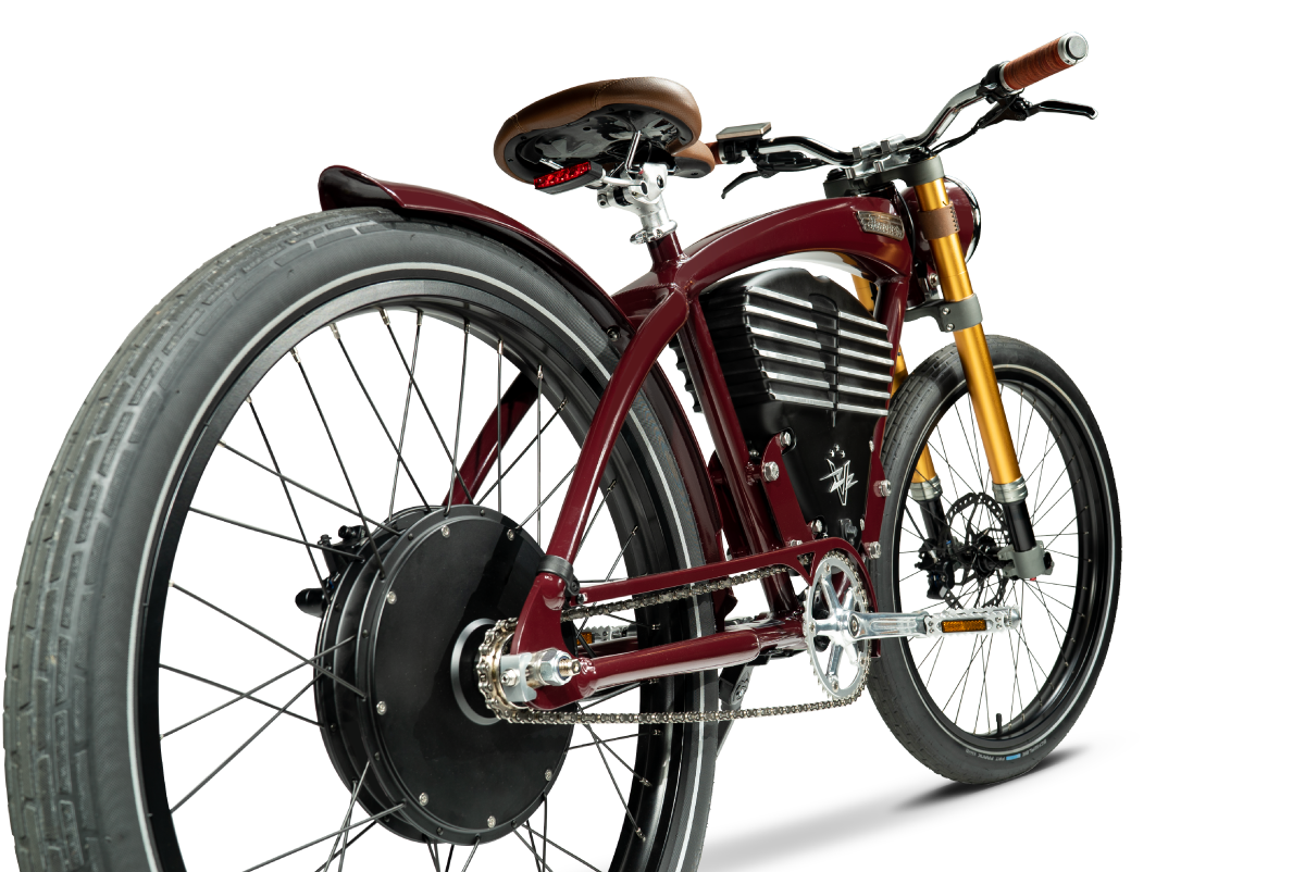 Heritage Red Premium Electric Bike Vintage electric bikes